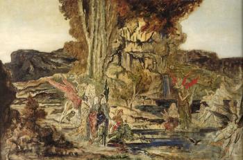Gustave Moreau : The Pierides